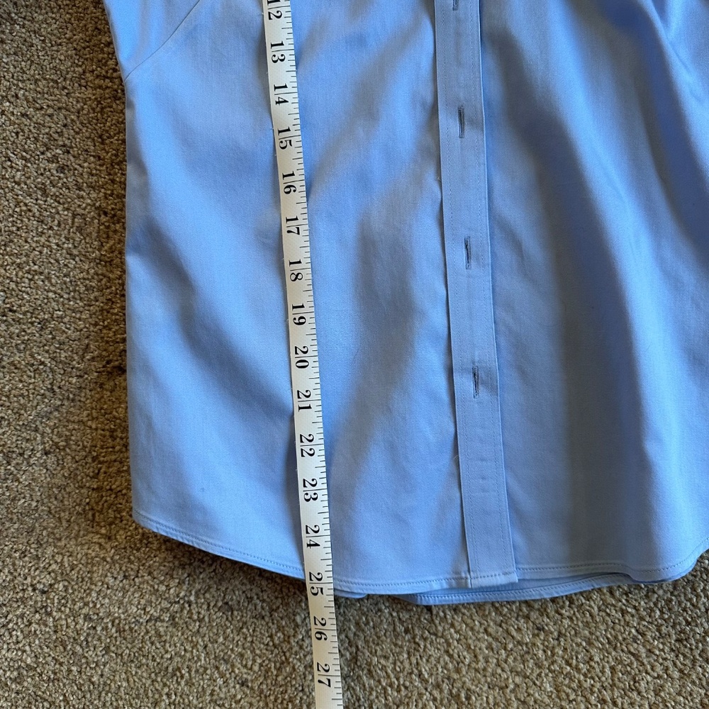 Banana Republic Tailored Fitted Button-Down Shirt – Sky Blue, Women’s Size 4 - Picture 5 of 7